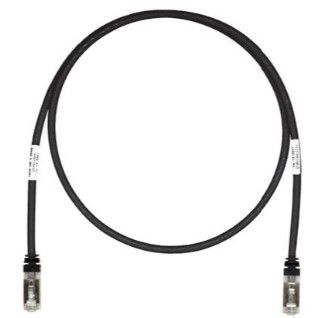 PANDUIT STP6X2MBL Patch Cord in Rame- Cat 6A- Black S/FTP Cable- 2 meters