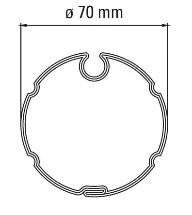FAAC 132252 70 GROOVED OGUE TUBE ADAPTER