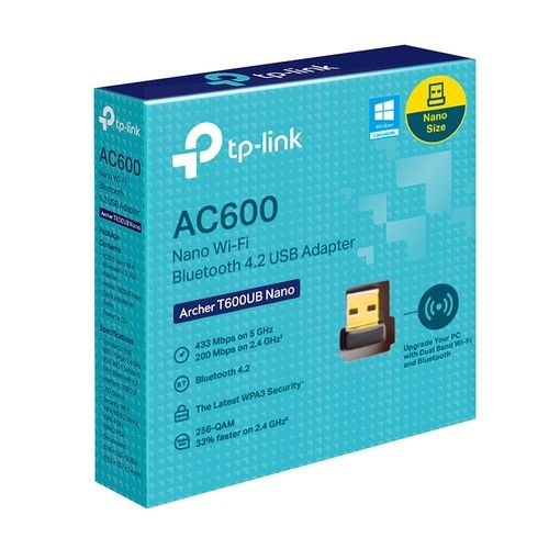 TP LINK ARCHER T600UB NANO AC600 NANO DUAL BAND ADAPTHER BT