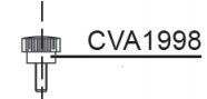 RIB CVA1998 KNURLED FLYER ZP/22 M6X15 6331020