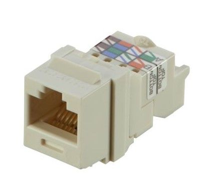 PANDUIT NK6TMIW NK Cat 6 UTP Jack Module- TP Style- Off White