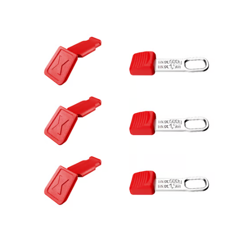 KNIPEX 00 63 06 TCR CC y TT Clips (rossi, 3 pezzi ciascuna)