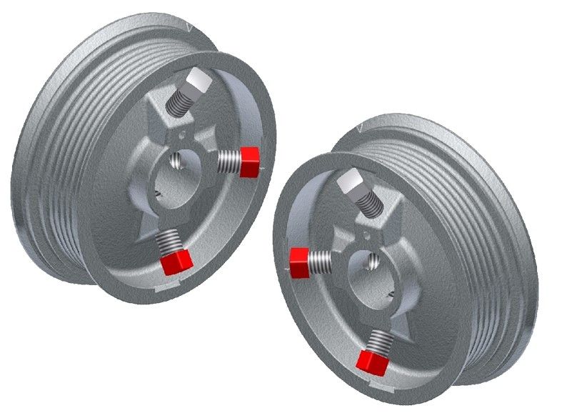 SOMMER 110013 M102-2400 mm drums with 3 screws