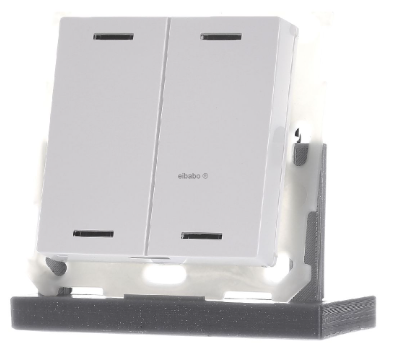 MDT BE-TAL55T2.01 KNX Button Light 55, 2 canali, RGBW, con sensore di temperatura, bianco puro lucido, neutro BE-TAL55T2.01