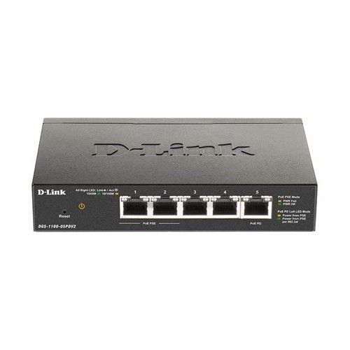 D-LINK DGS-1100-05PDV2 5-PORT GIGABIT POE SMART MANAGED