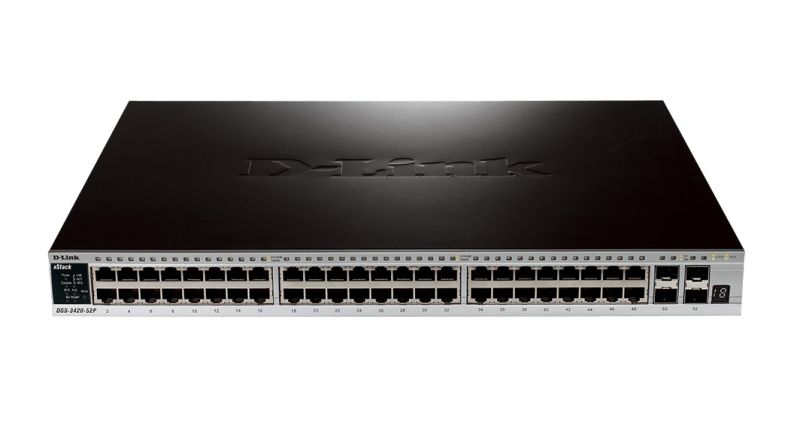 D-LINK DGS-3420-52P 48P10/100/1000POE+ 4P 10GE SFP+