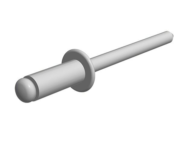 SOMMER 150800-R9016 Domed head blind rivet 4X10 mm RAL9016