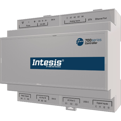 INTESIS IN780CTR0XSO000 Cascade controller with 4AI, 3DI, 1DO and Modbus T