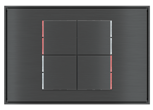 EKINEX EK-E13-TP-BG Linea71 4-channel button blue-green led