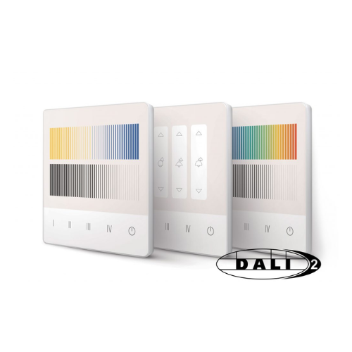 LUNATONE 24035290-PS-G000 capacitive Touchpanel with 4 LEDs to indicate sele