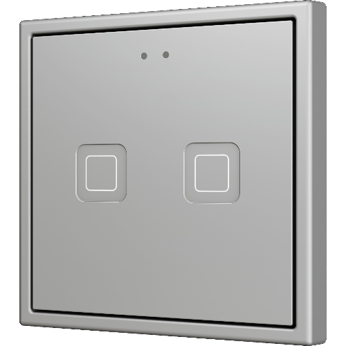 ZENNIO ZVIT70X2S 70 X2 key. PC-ABS Capacitive push button 70x70 -