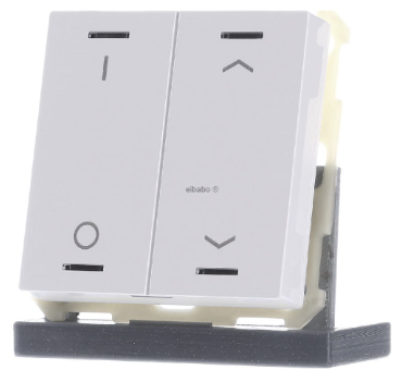 MDT BE-TAL63T2.D1 KNX Button Light 63 2 times, RGBW, with temperature sensor, high-gloss studio white