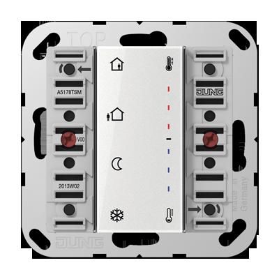 JUNG A5178TSM Modulo termostato a tasti F50 KNX con acc. bus integrato Standard- 2 canali- mod. A500