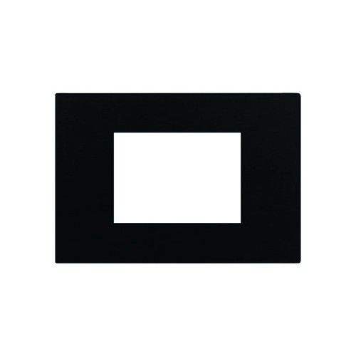 EELECTRON PO45A03RP-3 PLACCA 45 - 3 MODULI - PLASTICA LITE - NERO