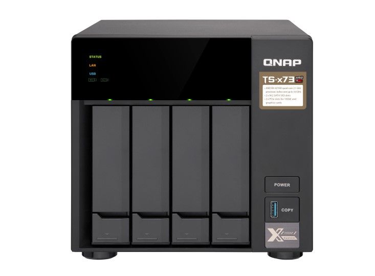 QNAP TS-473-4G 4-BAY NAS   4GB DDR4 RAM