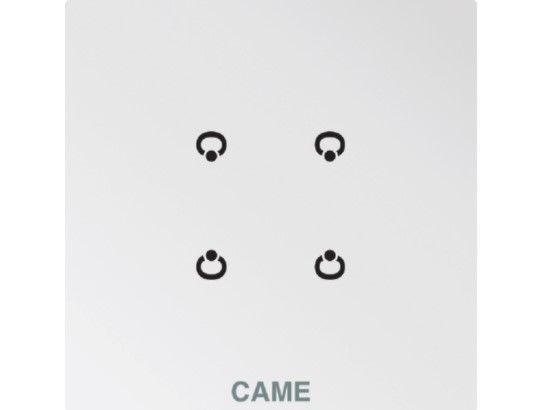 CAME 67600550 OH/4ITC WH MOD.4 ING.SU WHITE PLATE