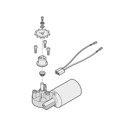 SOMMER Y4612V000 24 V gear motor for duo 500/650