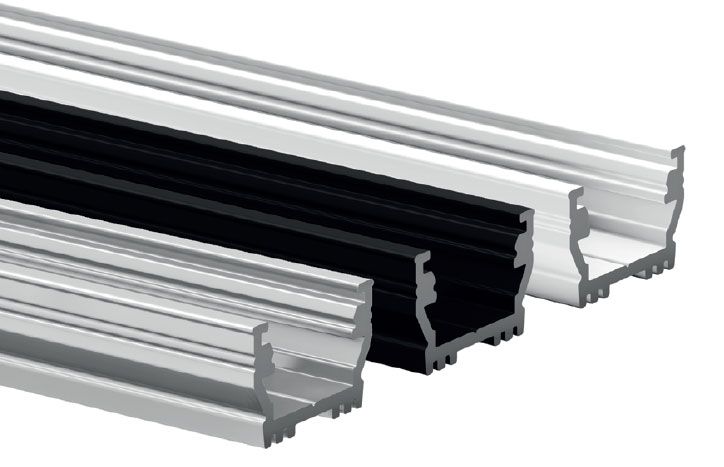 LEDCO PR500/NE PROFILO ALTO DI SUPERFICIE 2 MT. NERO