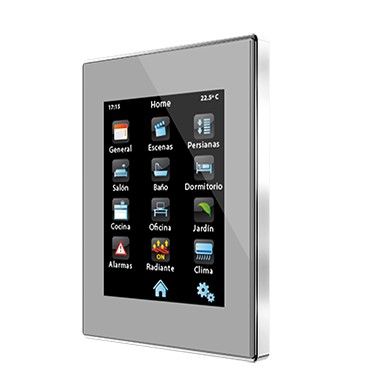 ZENNIO ZVI-Z41PRO-SP Touch Z41 Pro, PVC cornice argento