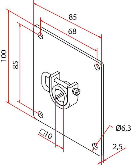 FAAC A4506_0561 TM2 SUP45 - RELEASE SUPPORT_1PC
