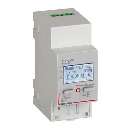 BTICINO LG-F21DM63N MID METER FOR SINGLE-PHASE SYSTEMS