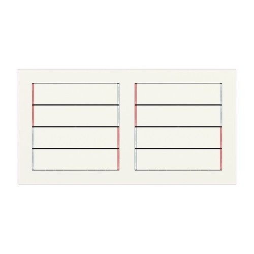 EKINEX EK-T4R-20-GBU- Kit 1 tasto serie 20venti rettangolare orizzontale