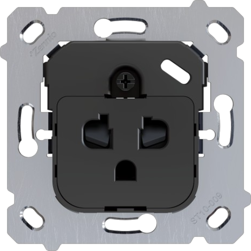 ZENNIO ZS55IEUAS ZS55. Euro-American socket insert (without cover)