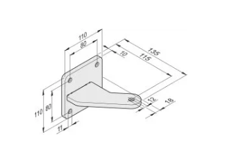 SOMMER 14514V009 Twist XL 18/115 strut bracket