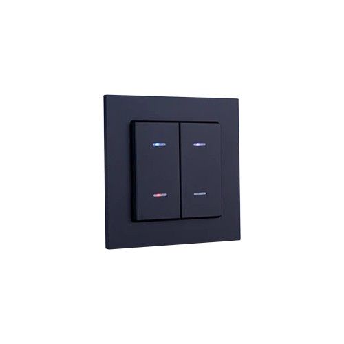 WEINZIERL 5522 Double rocker black with state indicator