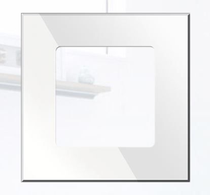 BLUMOTIX BX-Q10W KRISTAL 2-seater glass plate White