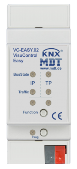 MDT VC-EASY.02 VC-EASY.02: server oggetti VisuControl Easy, 2SU MDRC, con app per iPhone/iPad