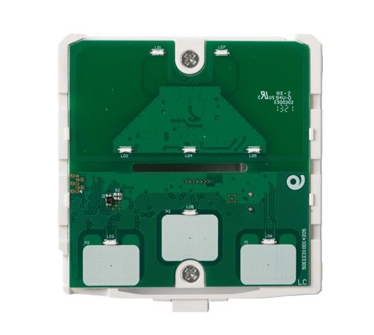 EELECTRON TH00C01KNX-1 TASCA TRASPONDER A TRE PULSANTI BIANCO 9025