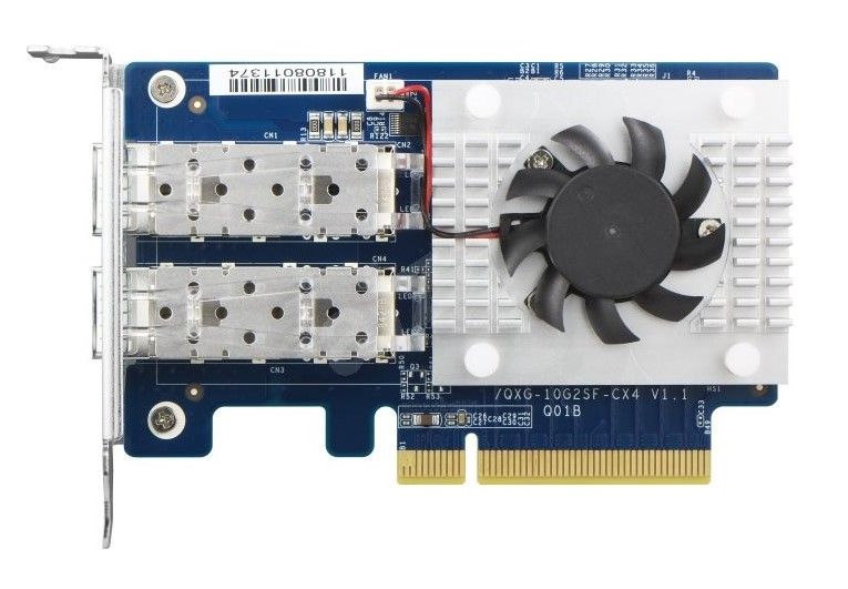 QNAP QXG-10G2SF-CX4 DUAL-PORT 10GBE SFP  EXPANSION