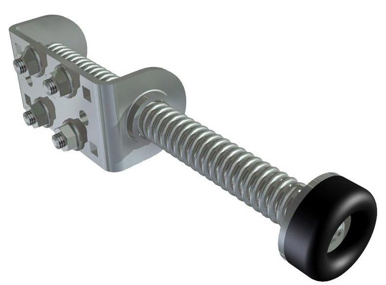 SOMMER 25328.1 Shock absorber with mounting material