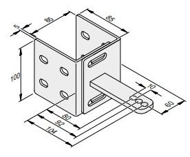 SOMMER 3108V000 Staffa di fissaggio per twist 200