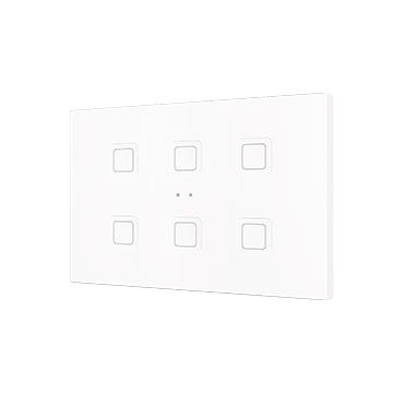 ZENNIO ZVITRXL6W RGB XL 6 key. PC-ABS capacitive button - 6