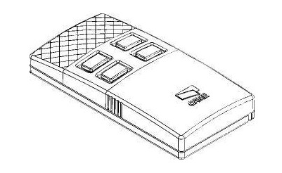 CAME SPARE PARTS 119RIR312 TRANSMITTER SHELL - TWIN4
