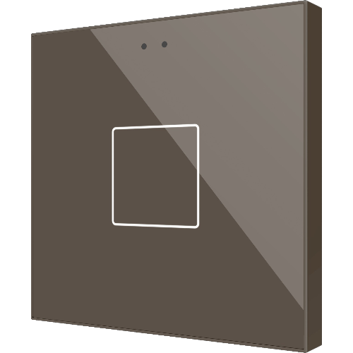 ZENNIO ZVIFR1M Flat RGB 1. Glass capacitive push button - 1 button