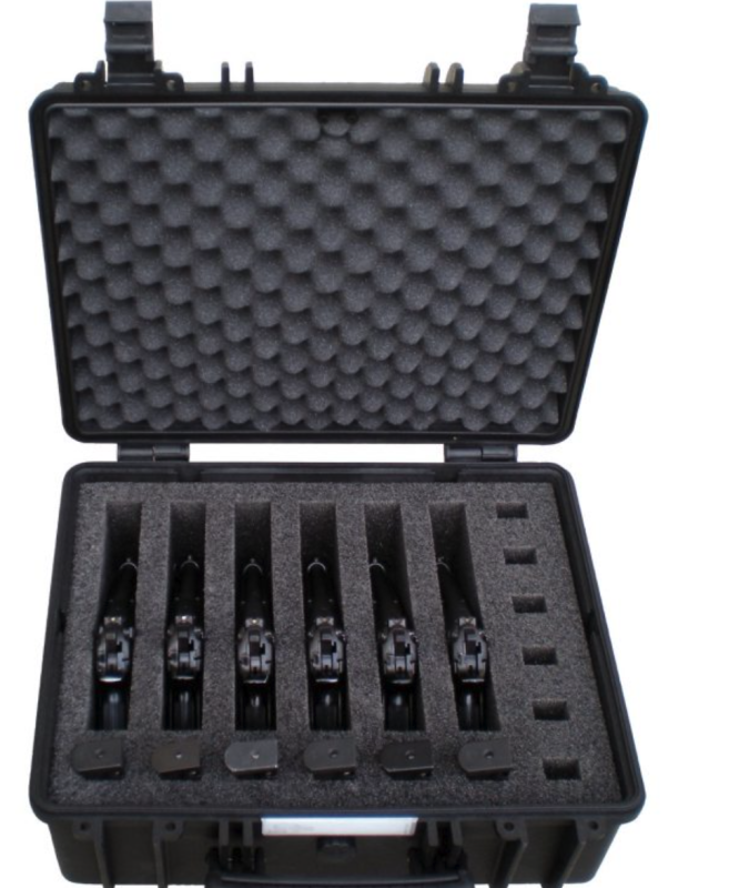 GT LINE 4419HL.B.6P nera - per 6 Pistole + 12 Caricatori (adatta a Pis