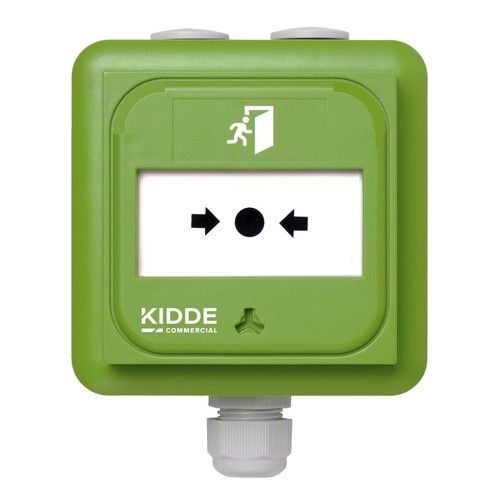 ARITECH ANTINTRUSIONE NC-MC-IP-0-G Avvisatore manuale ripristinabile, colore verde, I
