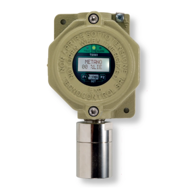 TECNOCONTROL TS593EA-H Rilevatore con Display 4-20mA Exd ATEX elettrochimico per NH3 alte prestazioni