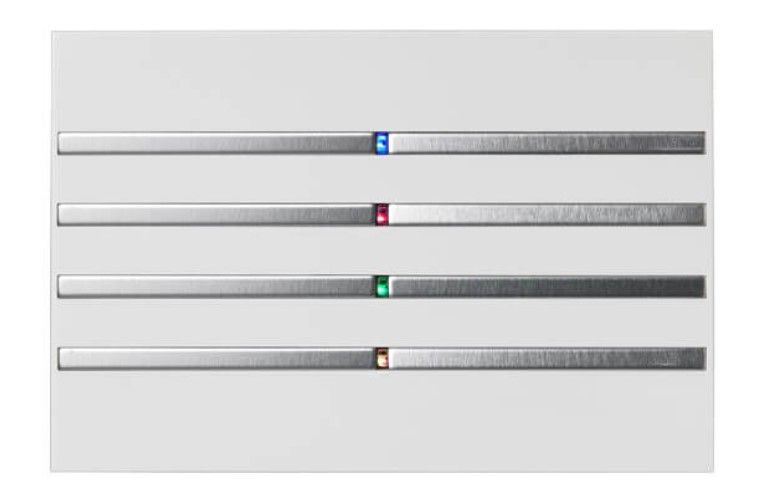 BLUMOTIX BX-RKW-CHROME QUBIK KNX multifunction keyboard in rectangular ABS