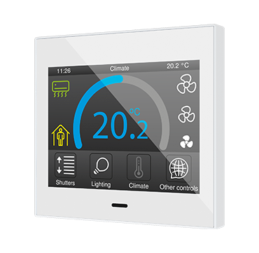 ZENNIO ZVIZ35V3W Z35 capacitive touch panel 3.5" White