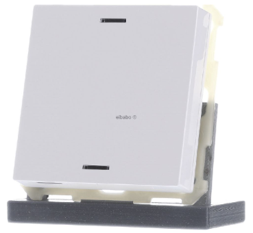 MDT BE-TAL63T1.01 KNX Button Light 63 1-fold, RGBW, with temperature sensor, studio white high-gloss, neutral, BE-TAL63