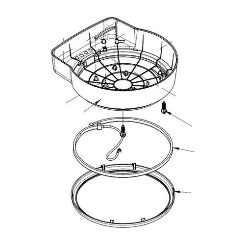 ROGER SPARE PARTS RS1631 CIRCULAR LED COVER FOR ULK SERIES LID