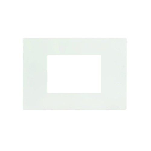 EELECTRON PO45A03PL-1 PLACCA 45 PLASTICA VERNICIATA BIANCO - 3 MODULI