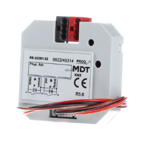 MDT BE-02001.02 KNX 2-fold button interface, with zero potential BE-02001.02