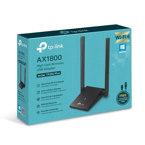 TP LINK ARCHER TX20U PLUS AX1800 HIGAIN DUALBAND ADAPTER