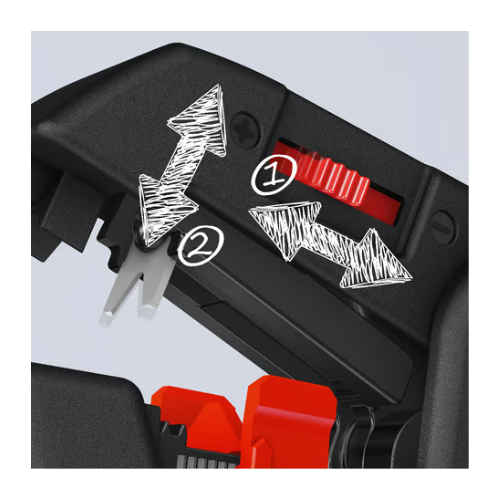 KNIPEX 12 62 180 Pinza spelacavi automatica