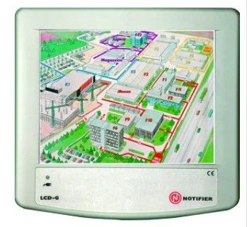 NOTIFIER LCD6000G Local repeater panel for control panels